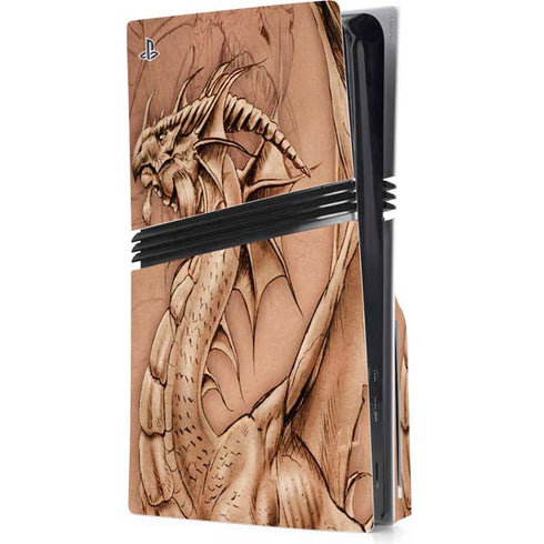 Dragon Parchment by Tom Wood PlayStation PS5 Skins